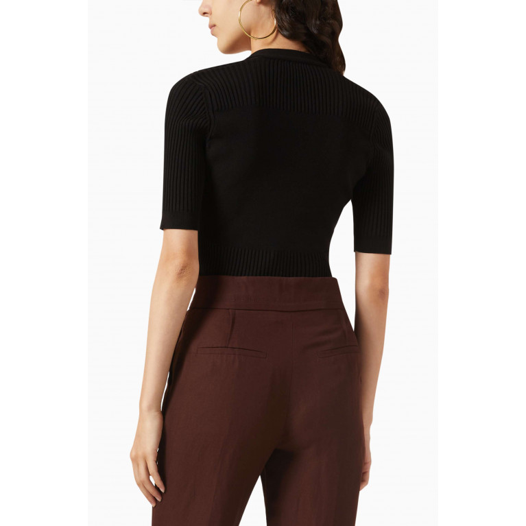 Jacquemus - Le Body Yauco Polo Bodysuit in Viscose-knit