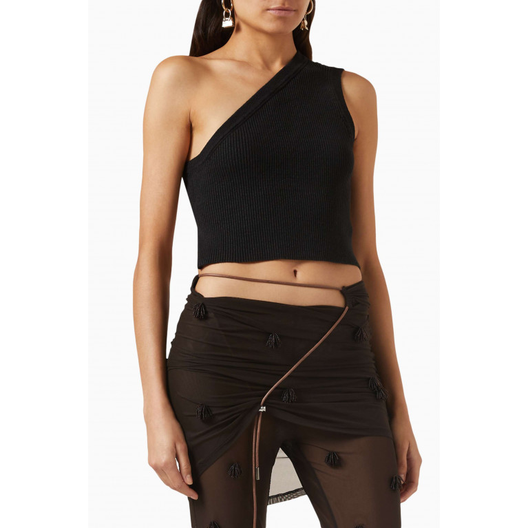 Jacquemus - La Maille Ascu Crop Top in Ribber-jersey