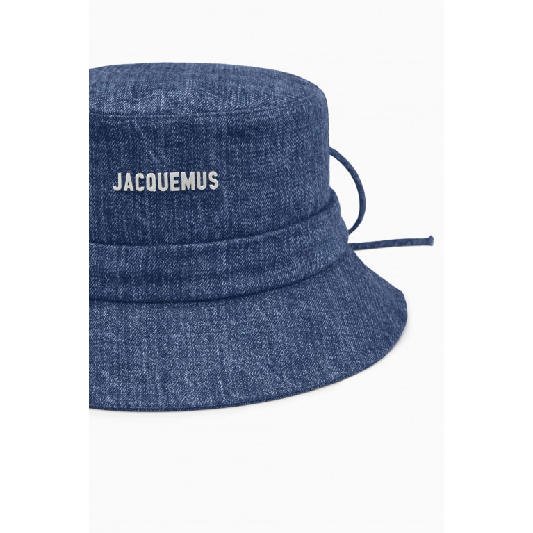Jacquemus - Knotted Bucket Hat in Denim
