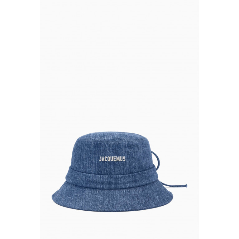 Jacquemus - Knotted Bucket Hat in Denim