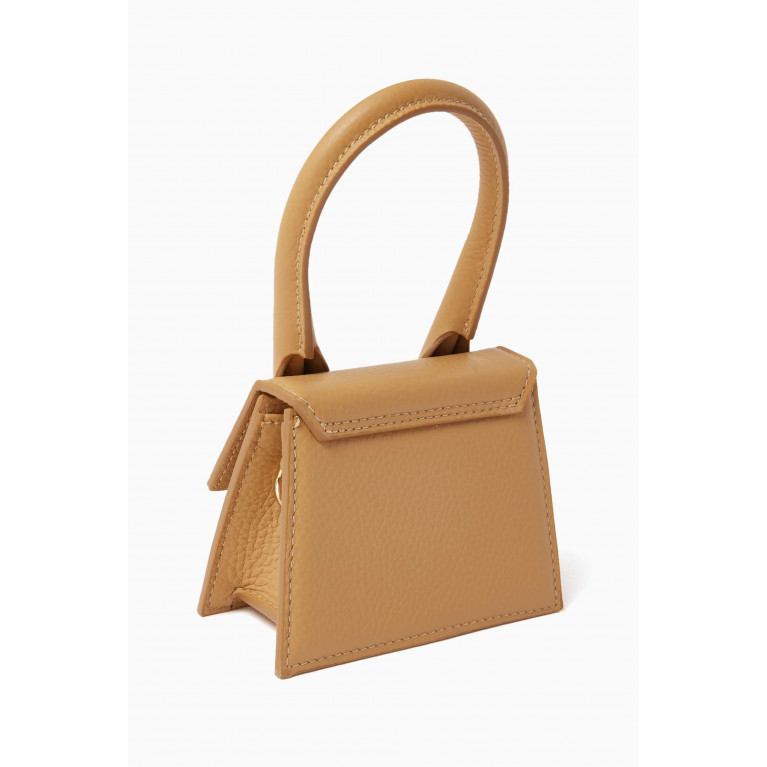Jacquemus - Le Chiquito Mini Tote Bag in Grained Leather Brown