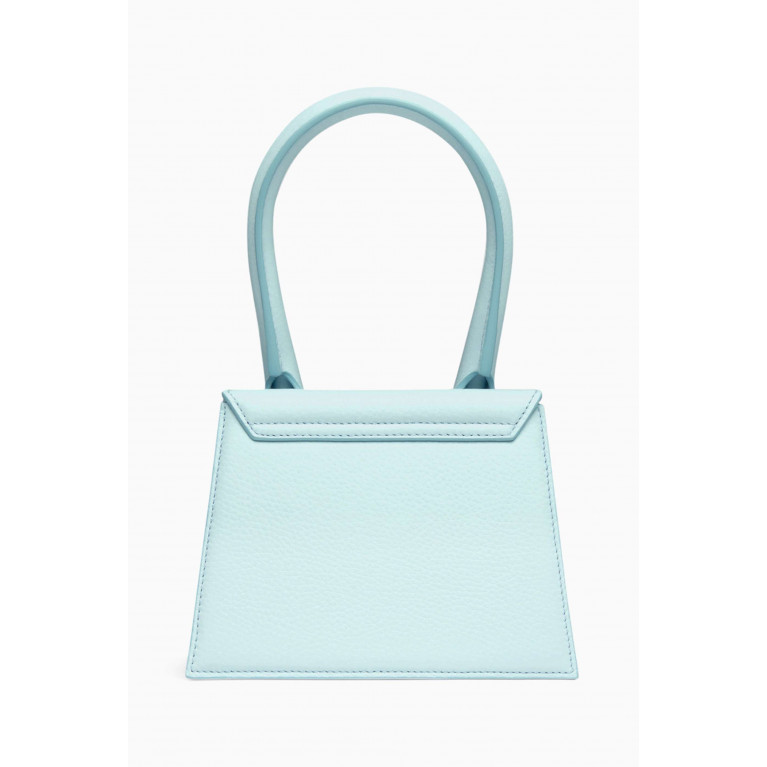 Jacquemus - Le Chiquito Mini Tote Bag in Grained Leather Blue