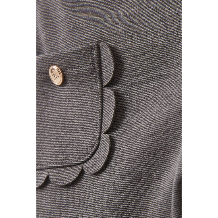 Tartine et Chocolat - Trousers in Stretch Polyester-viscose Blend Grey