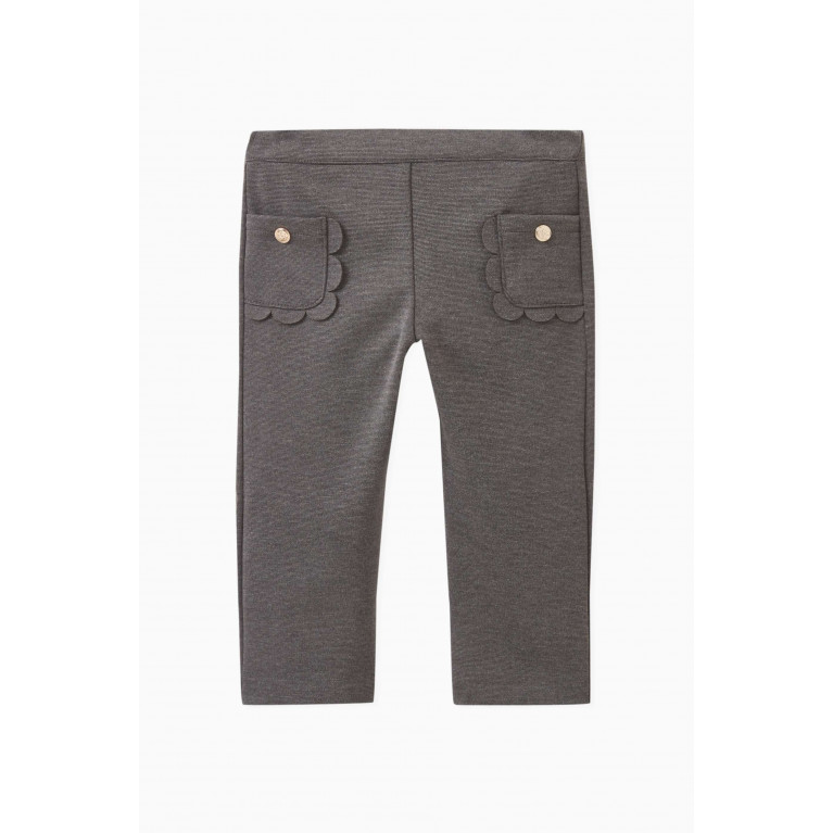 Tartine et Chocolat - Trousers in Stretch Polyester-viscose Blend Grey