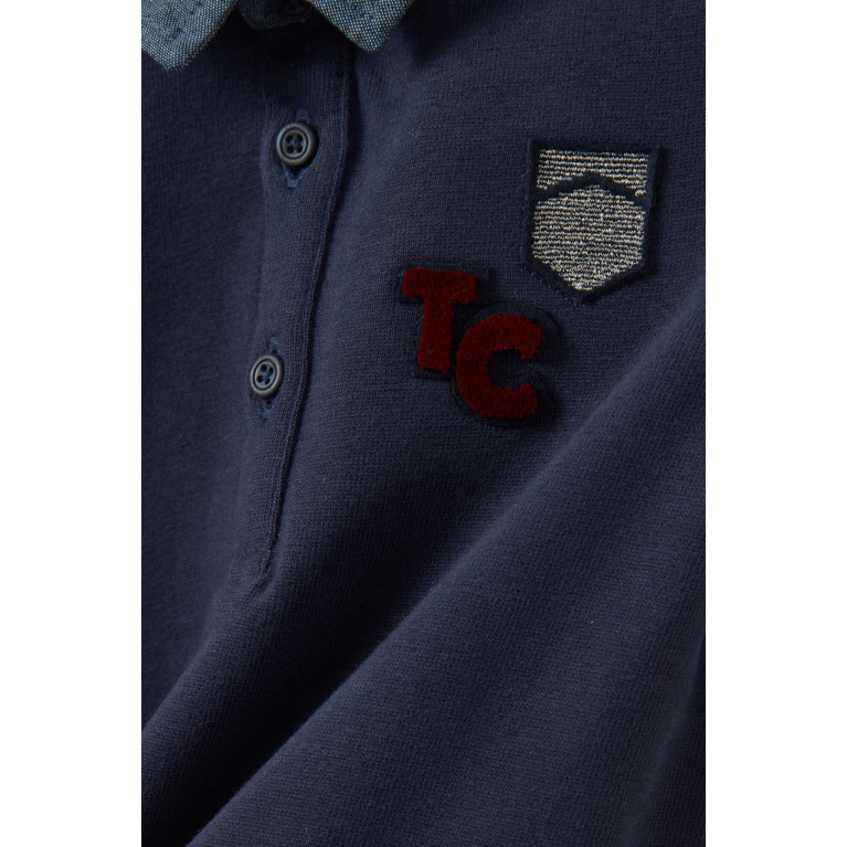Tartine et Chocolat - Logo Polo Shirt in Cotton Blue