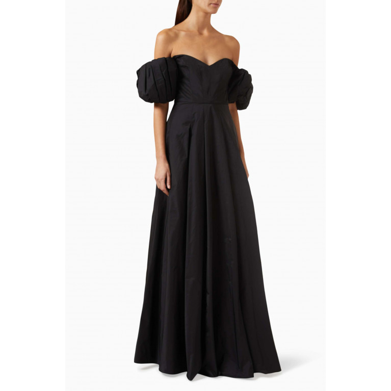 Marchesa Notte - Off-the-shoulder Gown in Taffeta