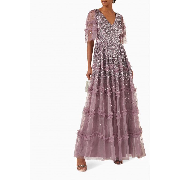 Maya - Sequin-embellished Maxi Dress