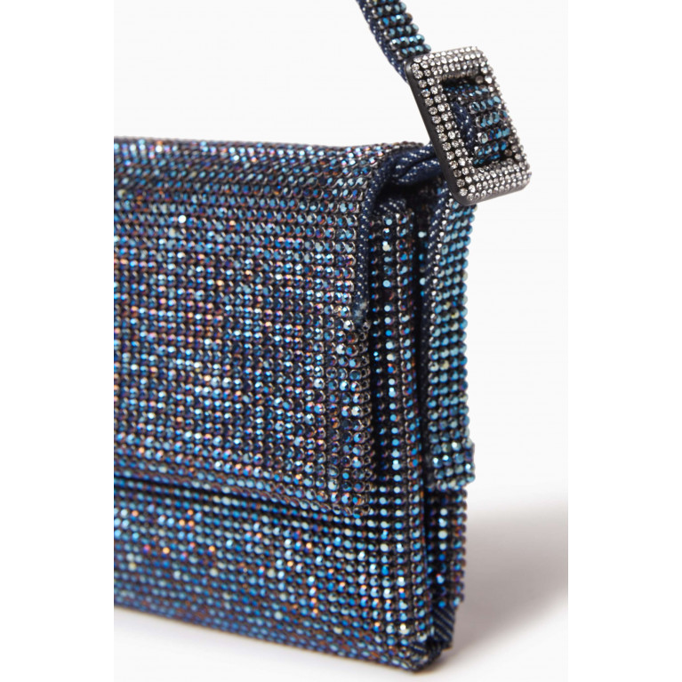 Benedetta Bruzziches - Vittisimma La Petite Shoulder Bag in Crystal Mesh Blue