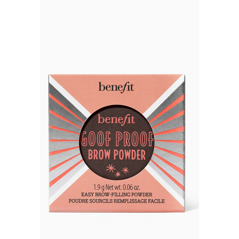 Benefit Cosmetics - 05 Warm Black Brown Goof Proof Brow Powder, 1.9g
