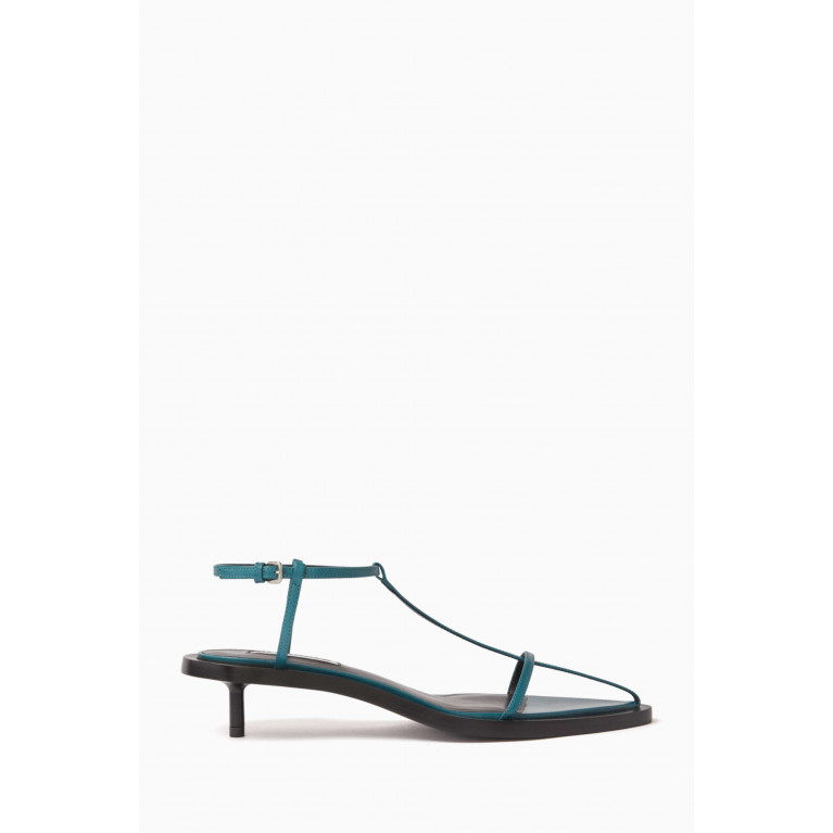 Jil Sander - Point Toe Strappy Sandals in Leather