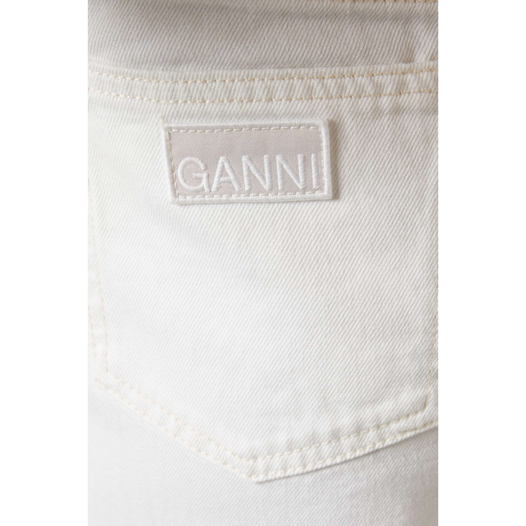 Ganni - High-rise Wide-leg Crop Jeans