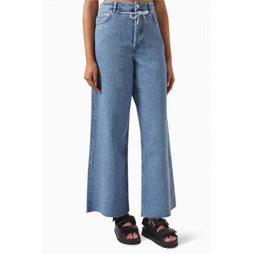 Ganni - Drawstring Wide-leg Jeans