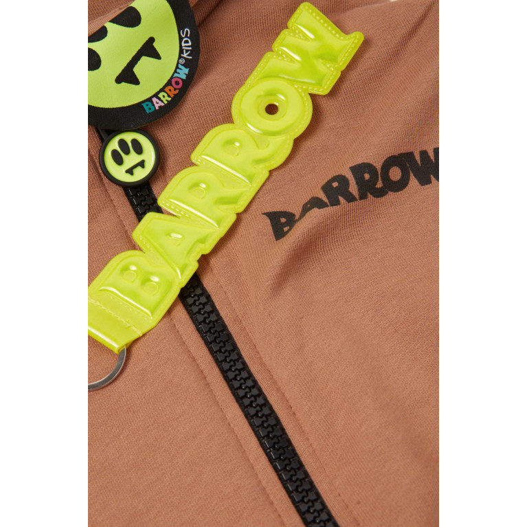 Barrow - Graphic Logo-print Hoodie in Cotton