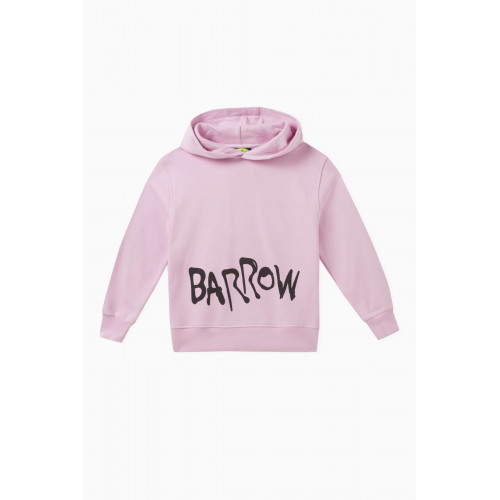 Barrow - Logo Graphic-print Hoodie in Cotton