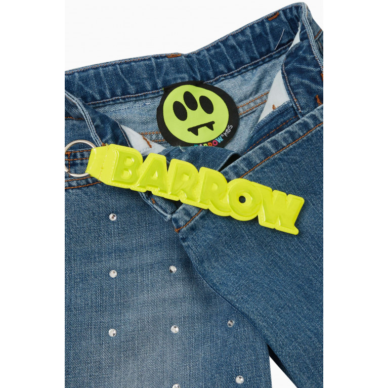 Barrow - Crystal-embellishment Denim Pants in Cotton