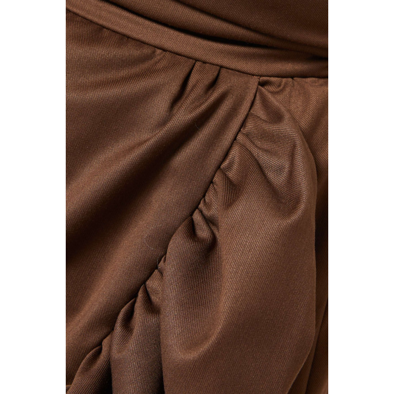 VANINA - The Coquelicot High-waist Midi Skirt in Gabardine