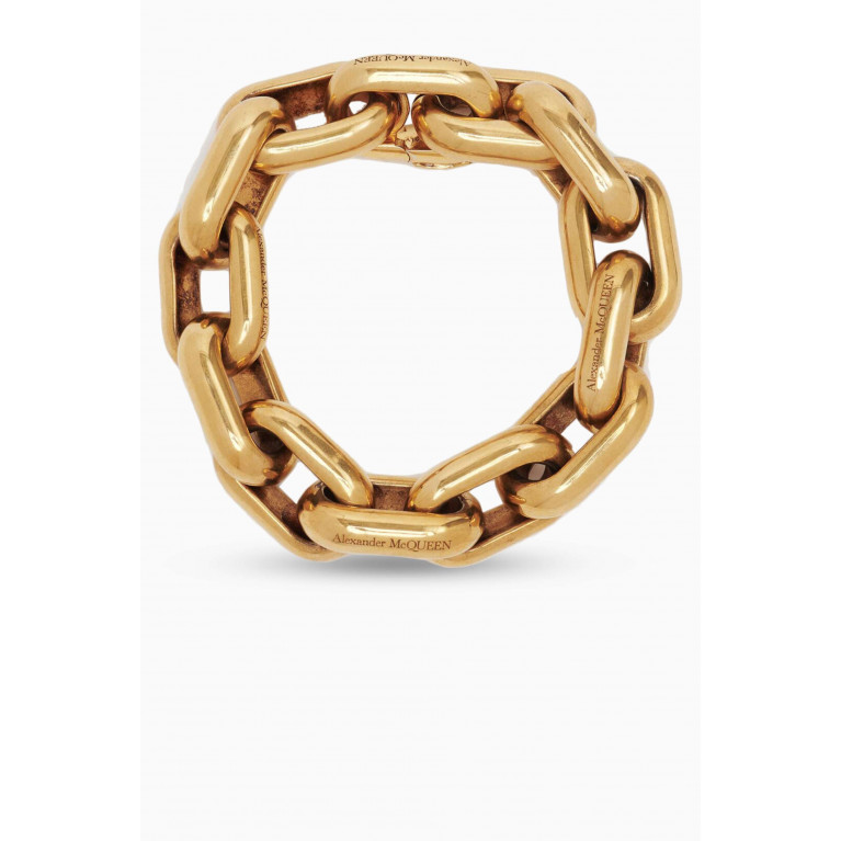 Alexander McQueen - Peak Chain Bracelet in Brass