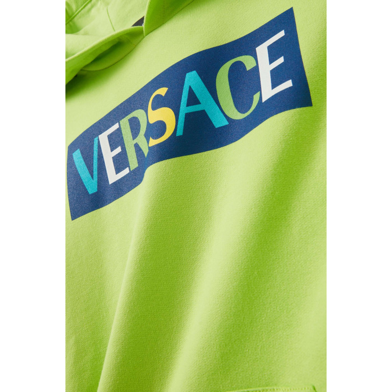 Versace - Logo-print Hoodie in Cotton