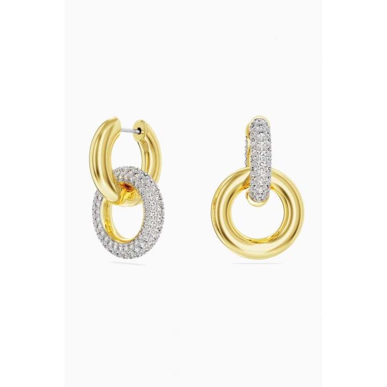 Swarovski - Dextera Hoop Earrings in Gold-plated Metal