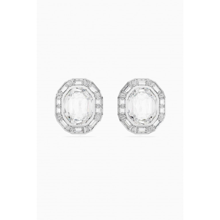 Swarovski - Mesmera Crystal Clip-on Earrings in Rhodium-plated Metal