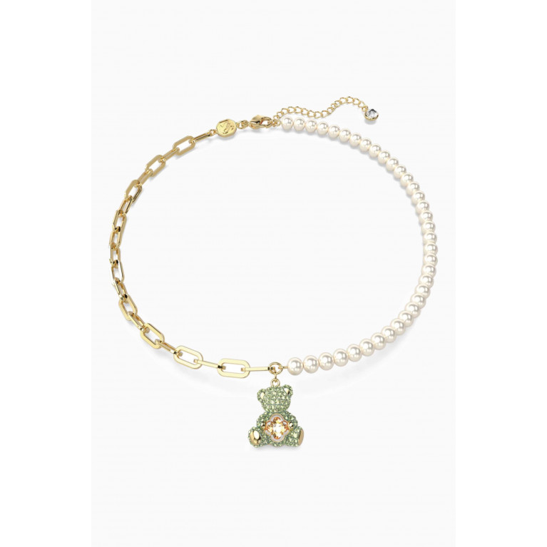 Swarovski - Teddy Pendant Necklace in Gold-plated Metal