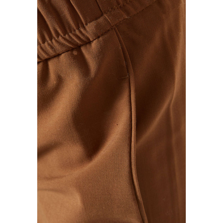 Marella - Enfasi Tapered Pants in Wool-blend Brown