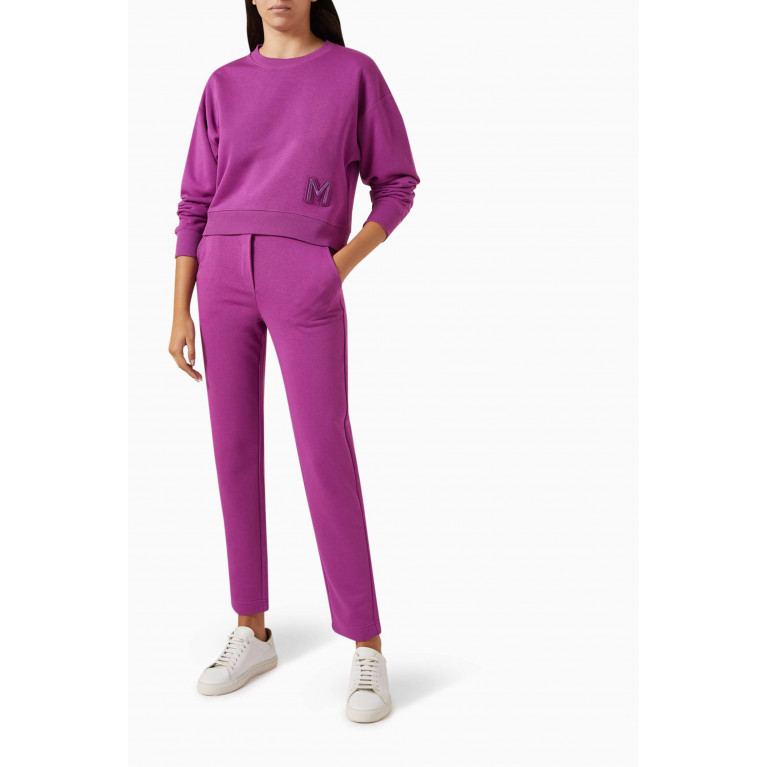 Marella - Sedia Sweatshirt in Cotton-rich Blend Purple