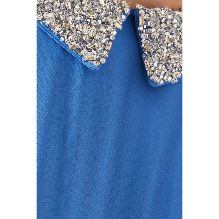 Nihan Peker - Dina Elongated-sleeves Maxi Dress in Crepe