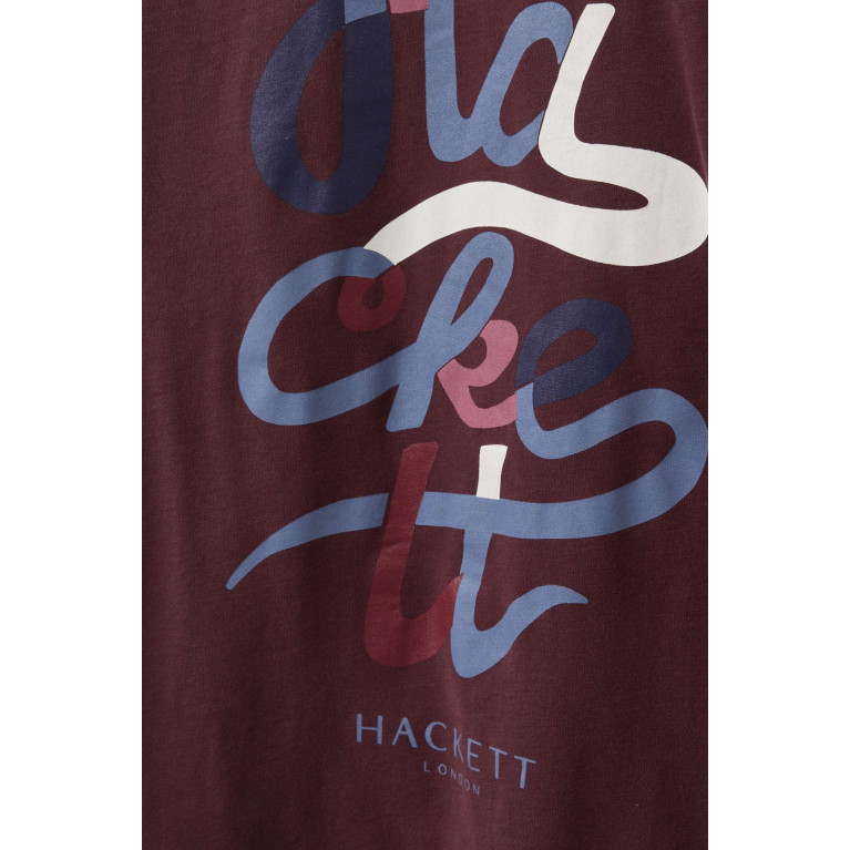Hackett London - Logo-script T-shirt in Cotton-jersey