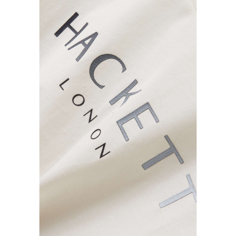 Hackett London - Logo-print T-shirt in Cotton-jersey White