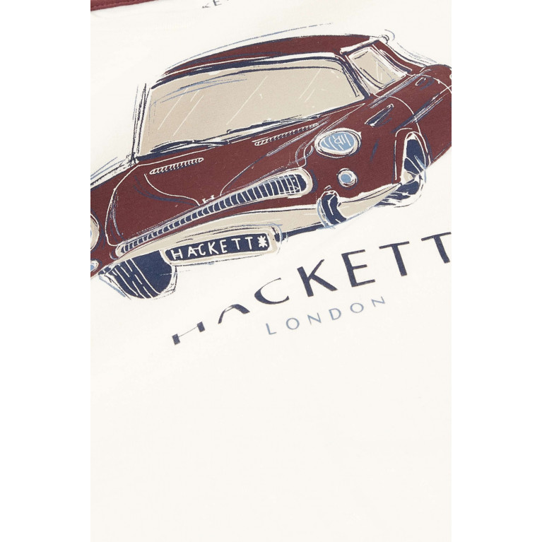 Hackett London - Vintage Car T-shirt in Cotton-jersey White