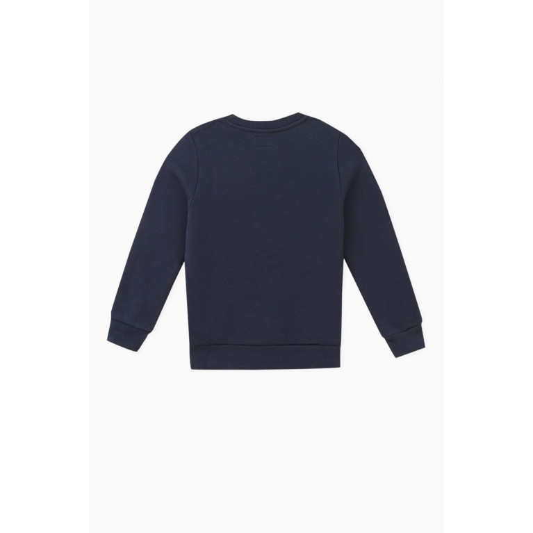Hackett London - Logo Print Sweatshirt in Cotton Blue