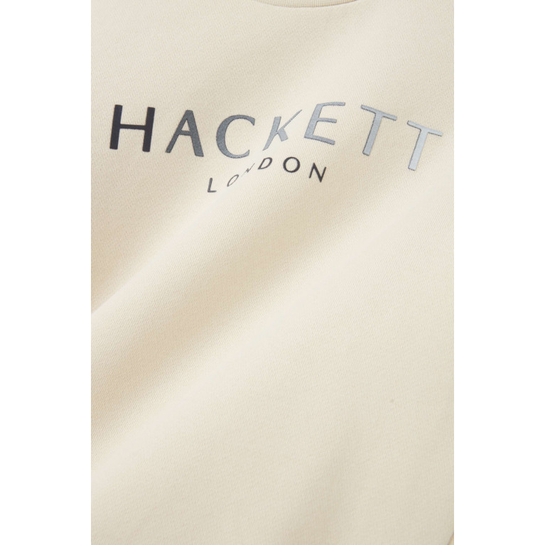 Hackett London - Logo Print Sweatshirt in Cotton Neutral