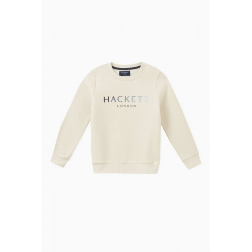 Hackett London - Logo Print Sweatshirt in Cotton Neutral