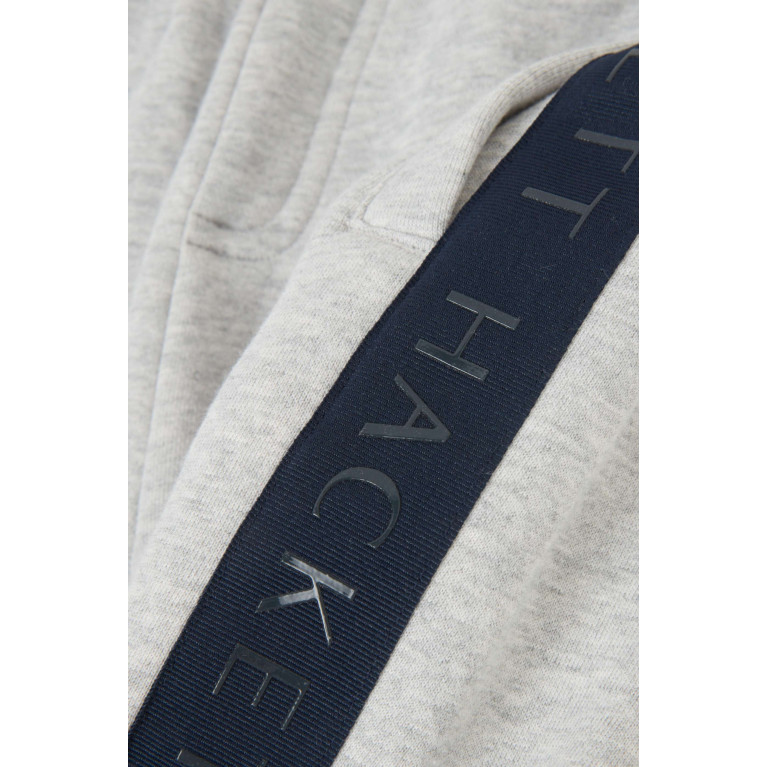 Hackett London - Logo Tape Sweatpants in Cotton Grey