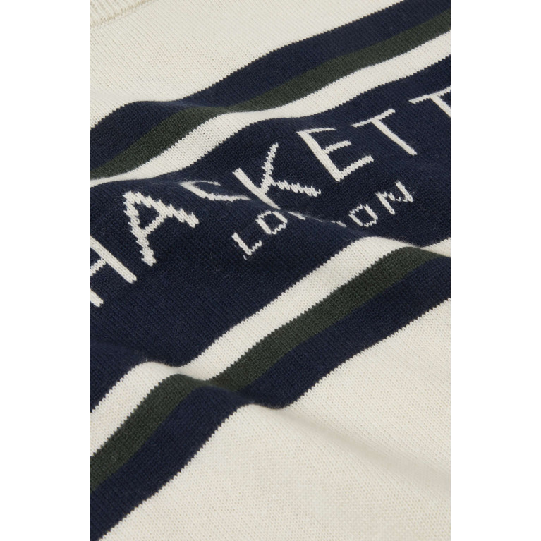Hackett London - Striped Logo Sweatshirt in Cotton-blend