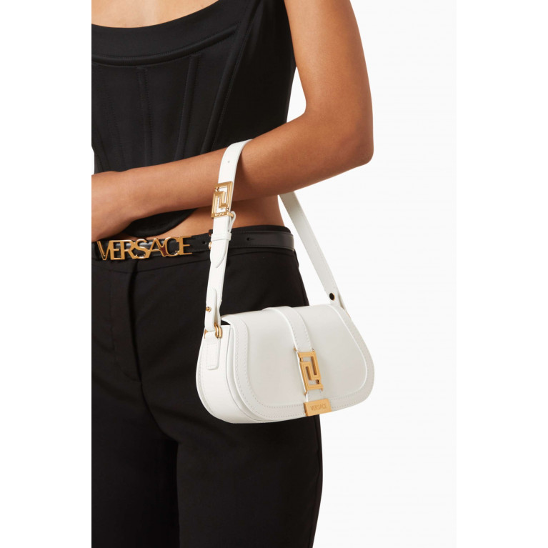 Versace - Mini Greca Goddess Shoulder Bag in Calfskin Leather