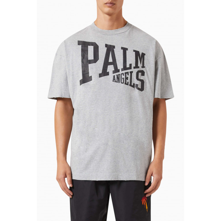 Palm Angels - College Logo-print T-shirt in Cotton-jersey
