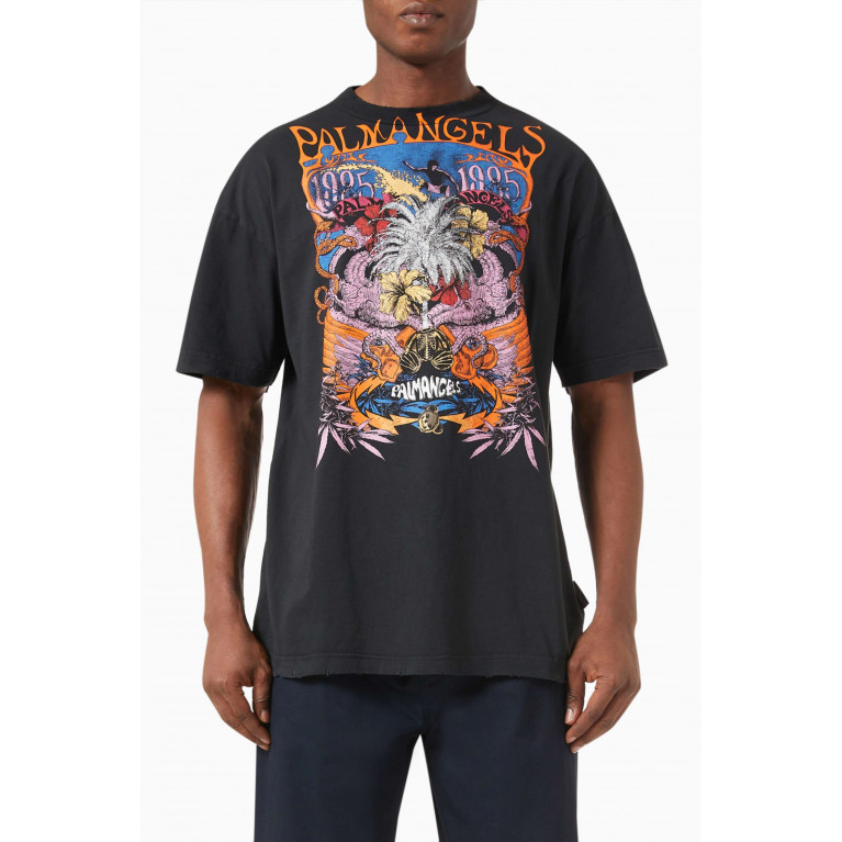 Palm Angels - Concert Print T-shirt in Cotton