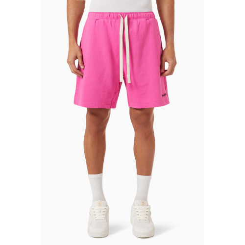 Palm Angels - Logo-embroidered Sweatshorts in Cotton Pink