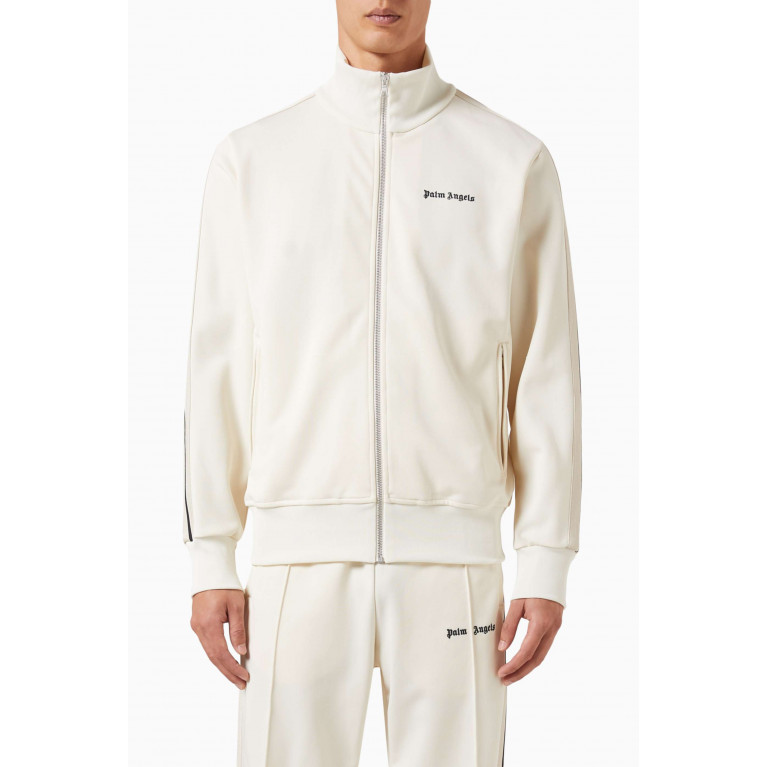 Palm Angels - Classic Logo Zip-up Track Jacket Neutral