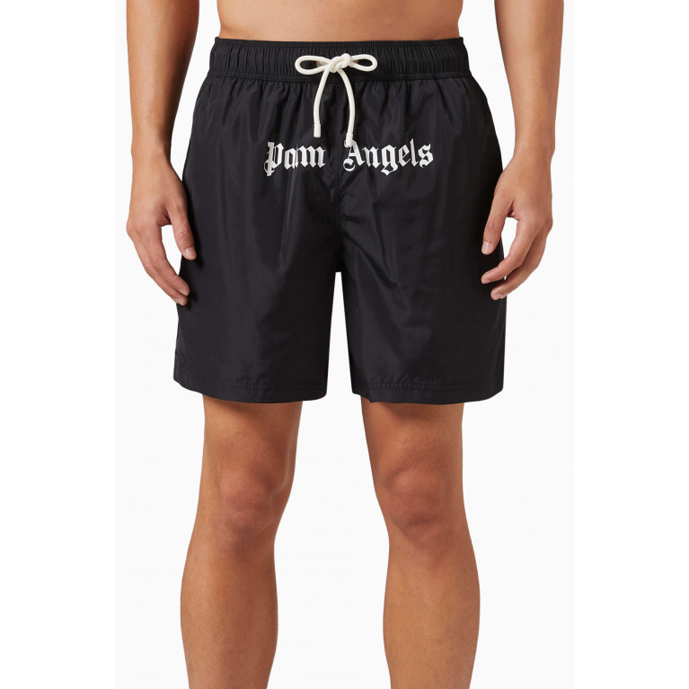 Palm Angels - Classic Logo Swim Shorts Black