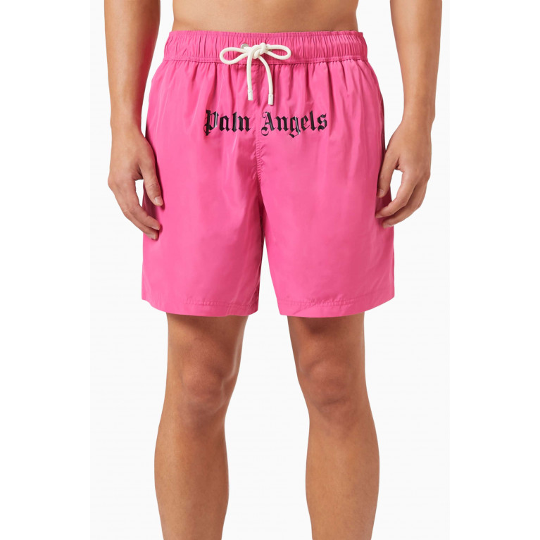 Palm Angels - Classic Logo Swim Shorts Pink