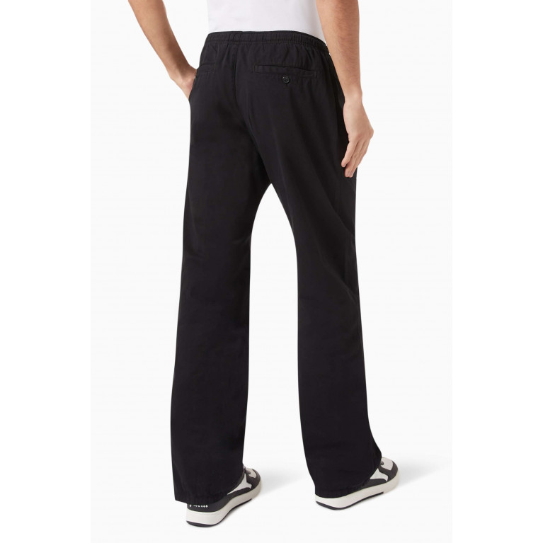 Palm Angels - Embroidered Logo Travel Pants in Cotton