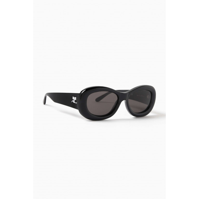 Courreges - Rave Oval Sunglasses in Acetate