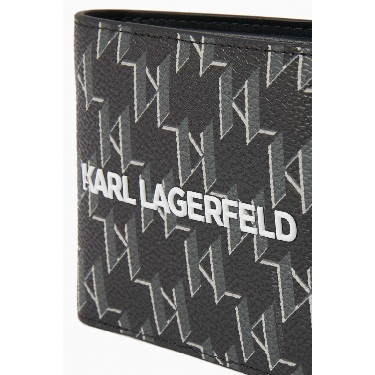 Karl Lagerfeld - K/Monogram Klassik Bi-fold Wallet in Monogram Canvas