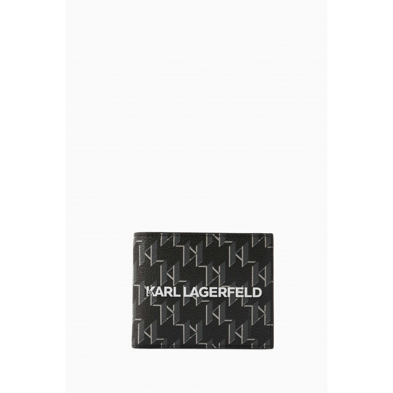 Karl Lagerfeld - K/Monogram Klassik Bi-fold Wallet in Monogram Canvas