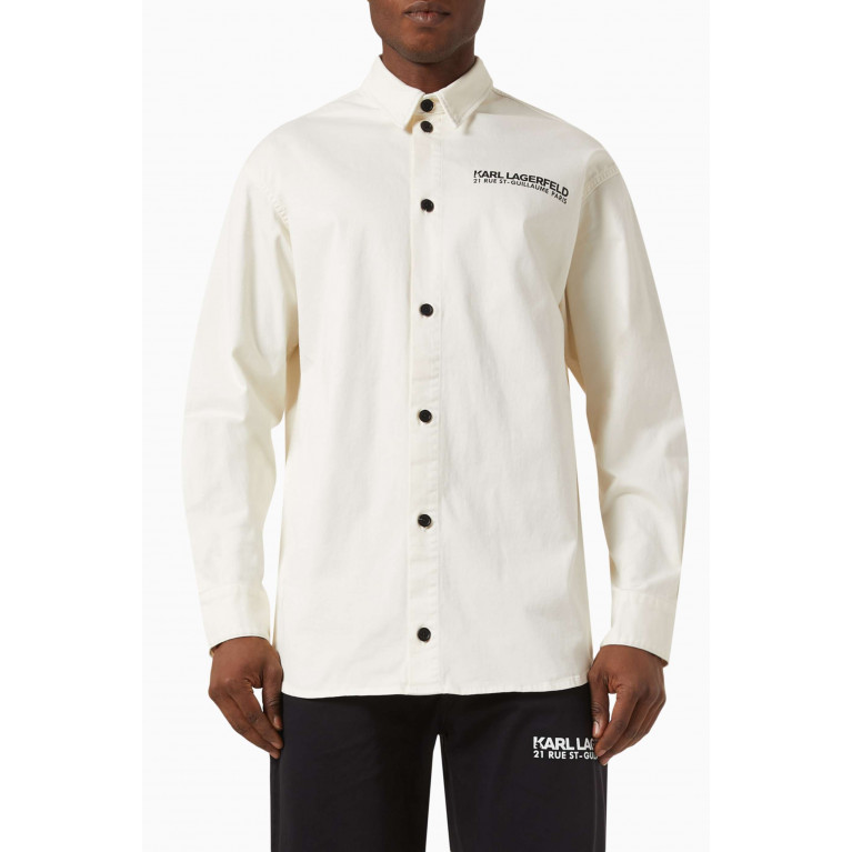 Karl Lagerfeld - Logo Shirt in Cotton
