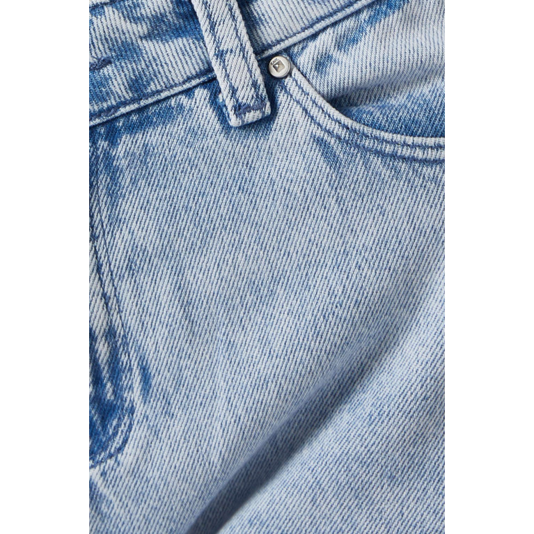 Karl Lagerfeld - Rhinestone Fringed Jeans in Denim