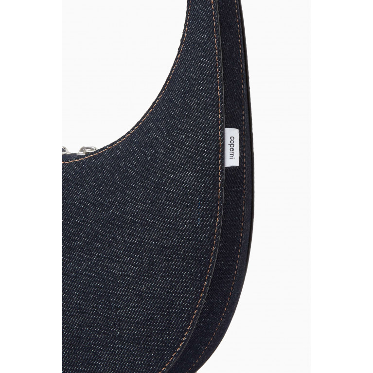 Coperni - Small Swipe Shoulder Bag in Denim